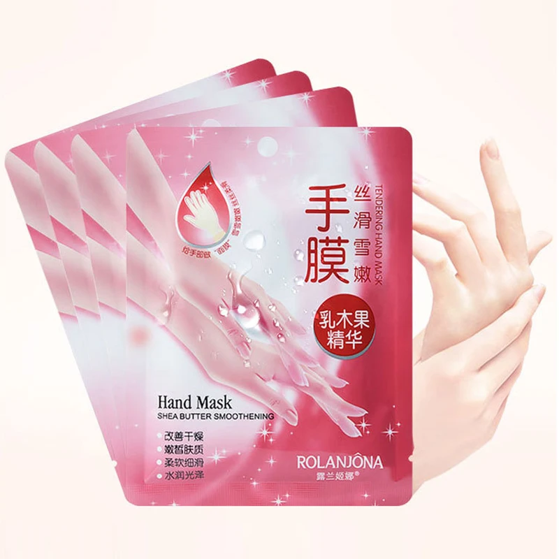 

Увлажняющая отбеливающая маска для рук, омолаживающие питательные перчатки Ши, сглаживающие перчатки, 38 г * 7 пар