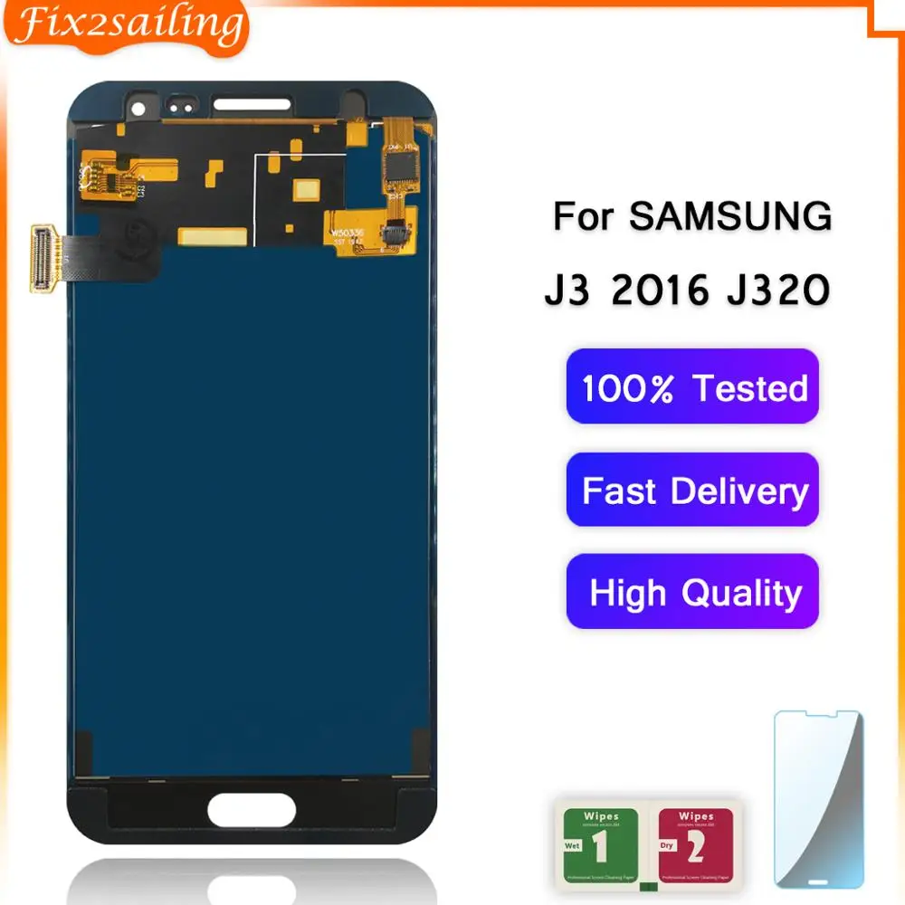 ЖК дисплей для Samsung Galaxy J3 2016 J320 J320F J320H J320M J320FN сенсорный экран с дигитайзером в
