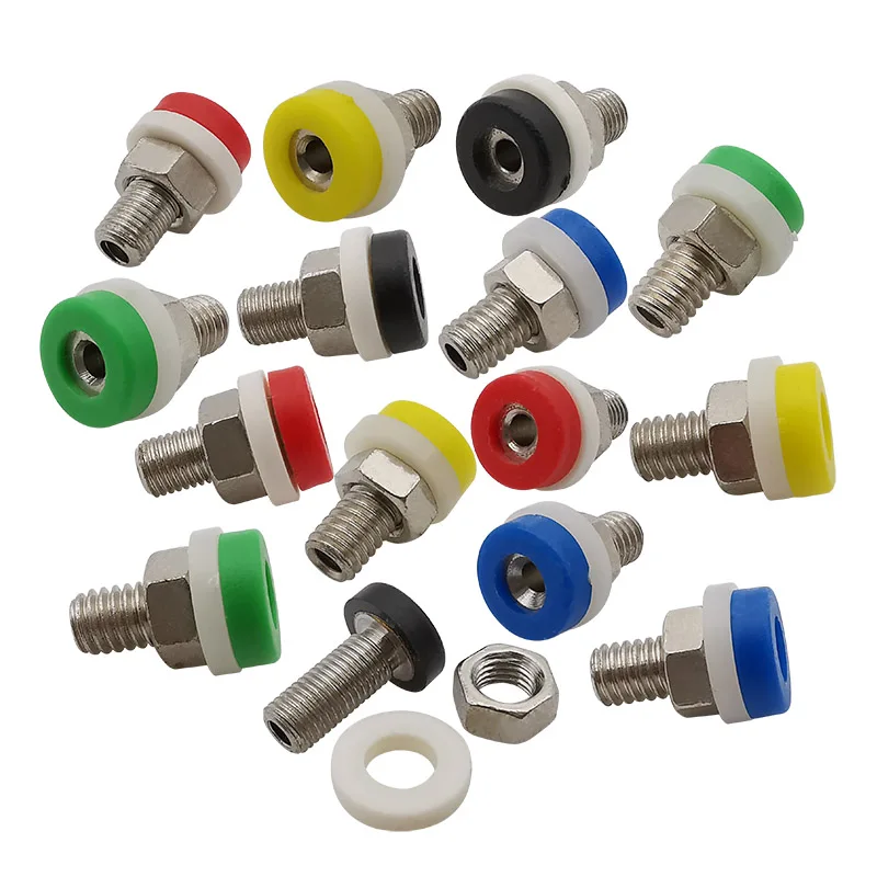 10 шт. мини 2 мм разъем типа банан гнездо крепление на панели обвязочные клеммы для