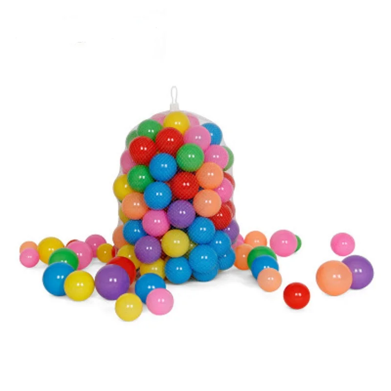 100 шт Детские игрушки цветные пластиковые шары Экологичные морские для детей 5 см