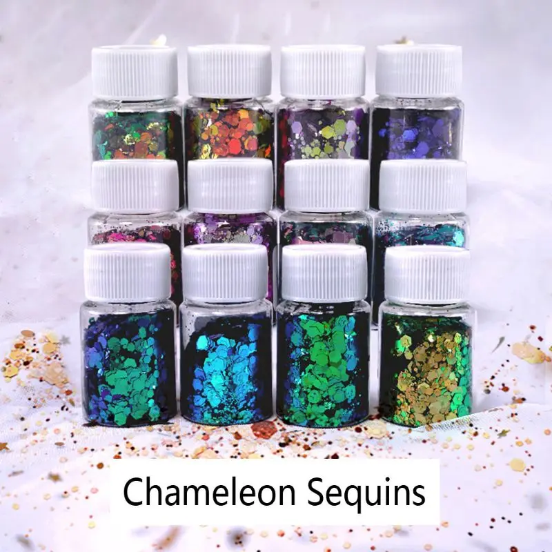 

Magic Chameleons Sequins Cloud Paillette Powder Irregular Nail Art Glitter Resin Pigment Sequins Flakiess Jewelry Making