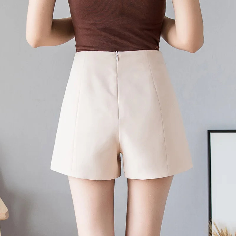 S-2xl лето осень весна Chiffonladies Шорты женские с высокой талией свободные короткие женские однотонные черные повседневные шорты женские mujer