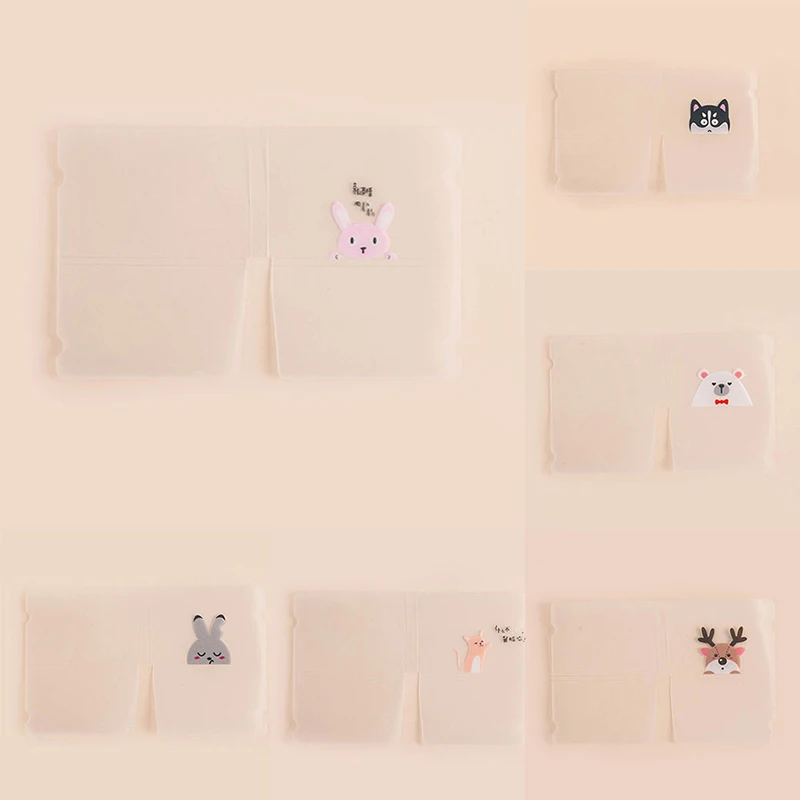 

5Pcs Portable Cute Animals Starry Sky Mask Clips Disposable Face Mask Storage Case Container Foldable Recycling Mask Holder