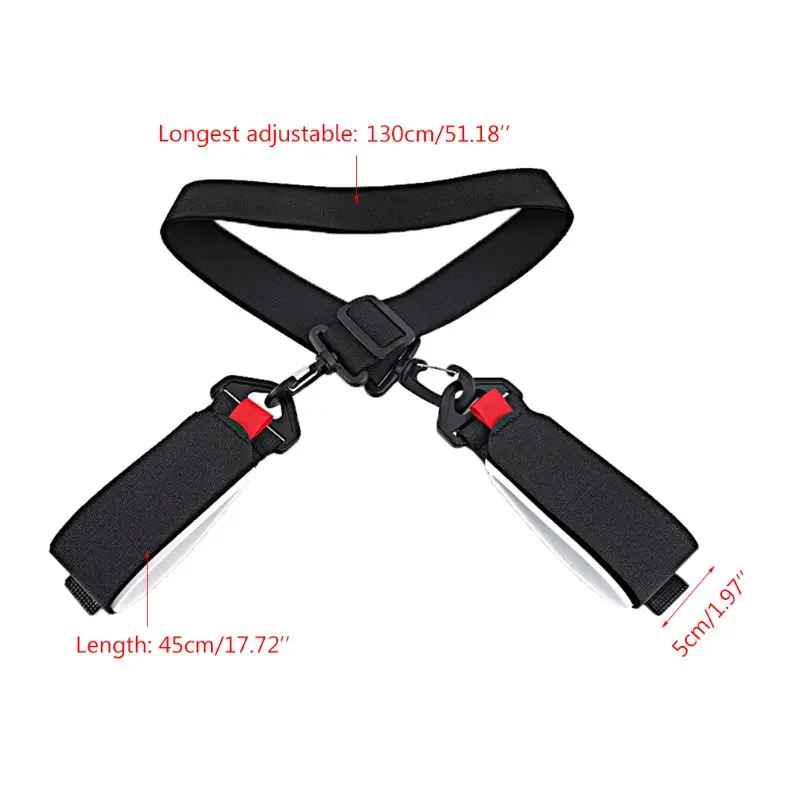 

Adjustable Skiing Poles Shoulder Hand Carrier Lash Handle Straps Porter Nylon Y98F