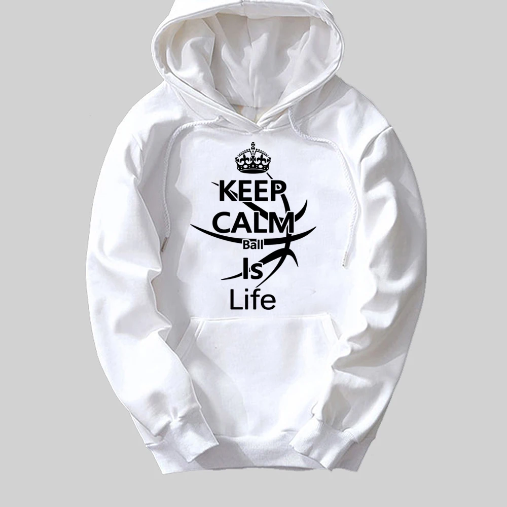 Баскетбольная императорская корона с надписью Keep Calm Ball Is Life мужская толстовка