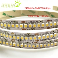 led smd3528 strips ip20 no waterproof 240ledsm dc1224v 19 2wm whtieredgreenyellowblue color with 3 years warranties