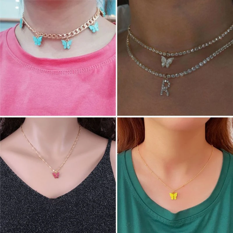 

30 Pieces Colorful Charms Acrylic Butterfly Bracelet Pendant for Jewelry Necklace Earring Crafting Accessories