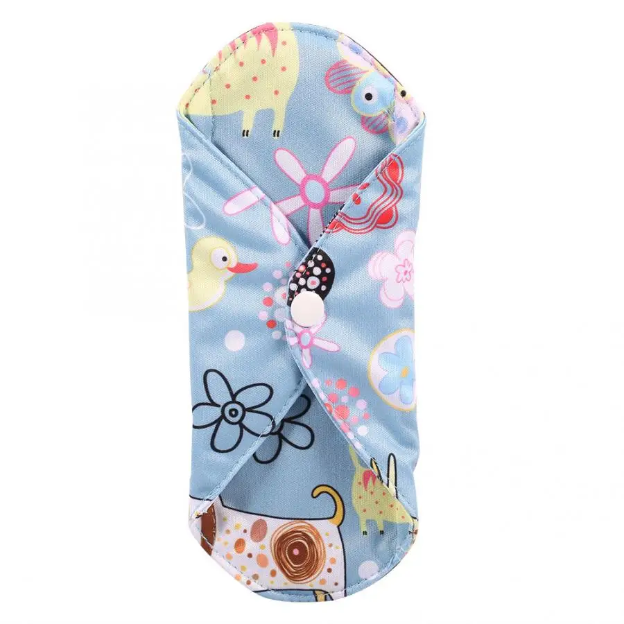 1pc многоразовая ткань из бамбукового древесного угля менструального колодки