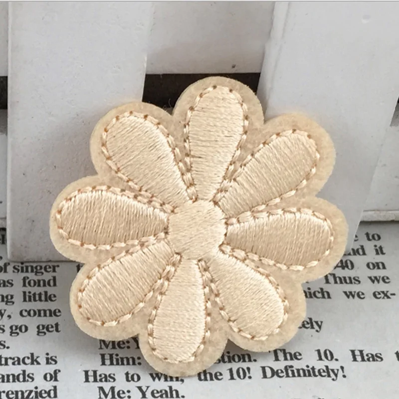 Вышитые нашивки цветы для одежды железные ювелирные изделия DIY Ручная работа