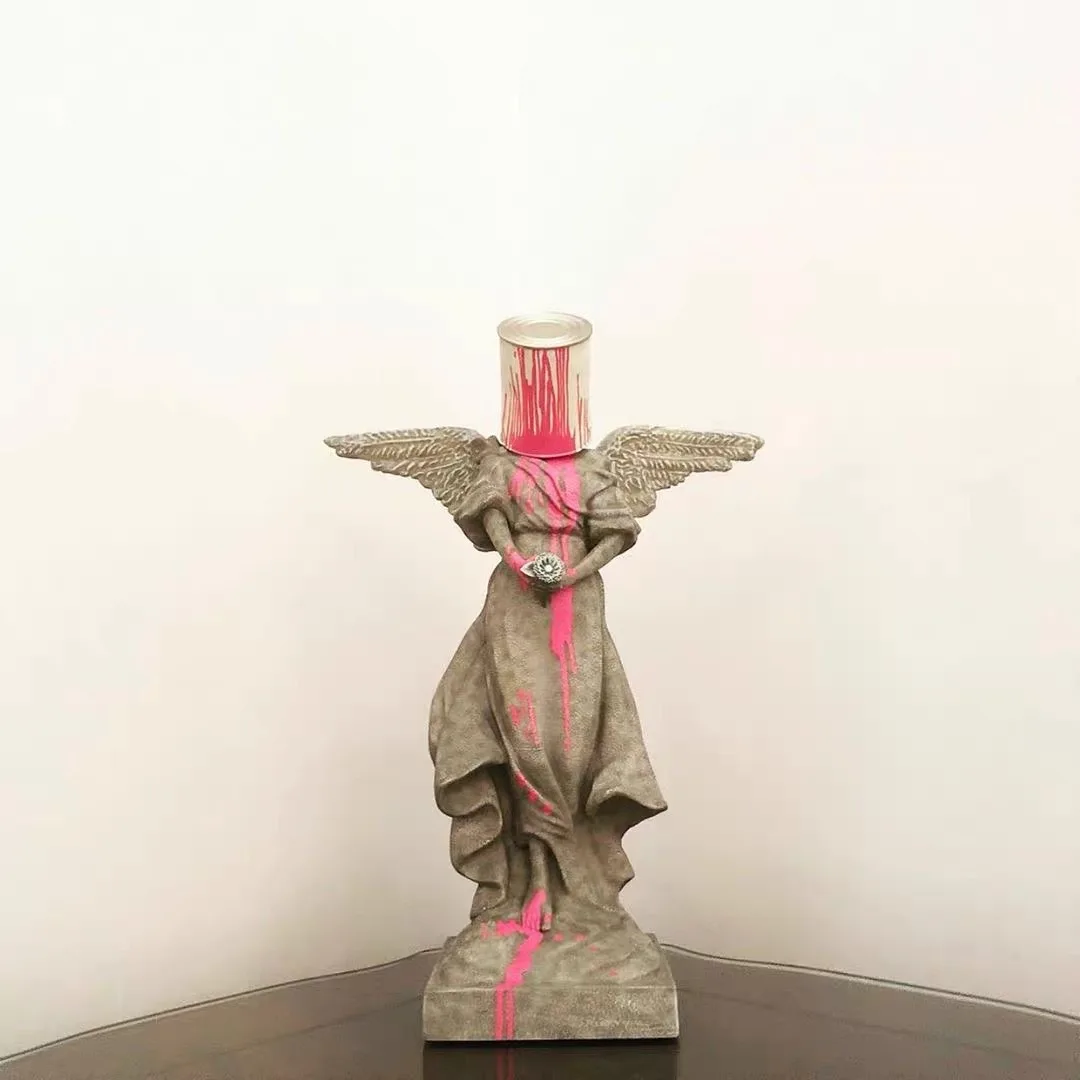 

Banksy Street Art Paint Bucket Angel Sculpture Trend Collection Gift