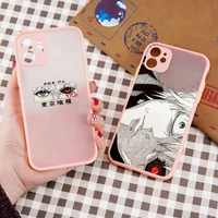 tokyo ghouls anime manga phone case matte transparent for iphone 7 8 11 12 13 plus mini x xs xr pro max cover