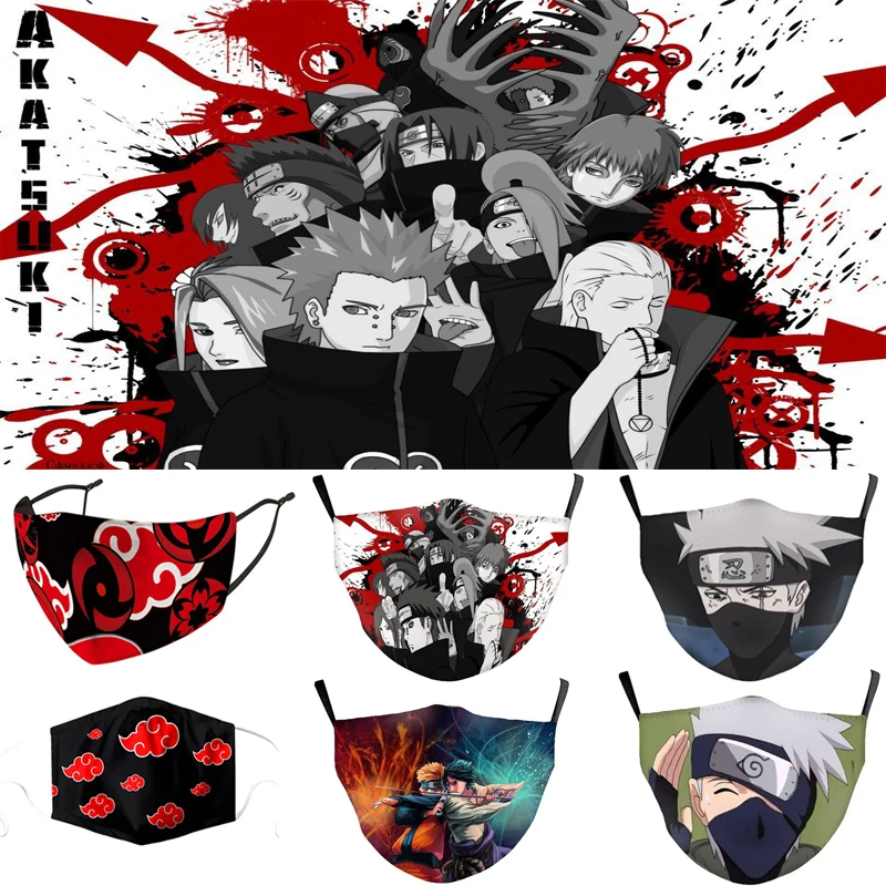 Японские Аниме Горячие Косплэй маска красное облако знак лого взрослый уличные