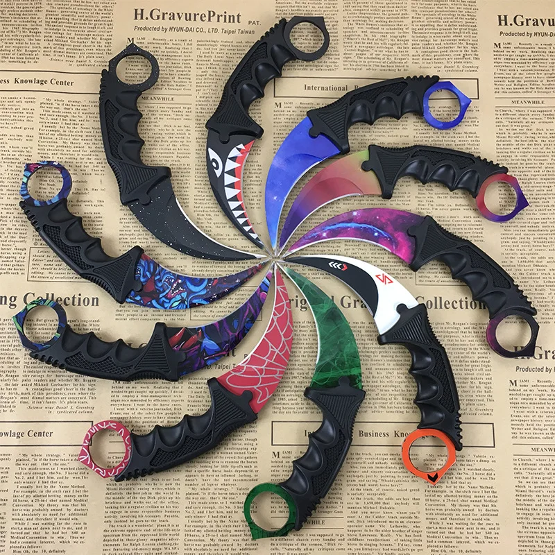 

Нож-керамбит, тактический нож CS GO с фиксированным лезвием, с ножнами, тигровый зуб, нож для кемпинга, Прямая поставка