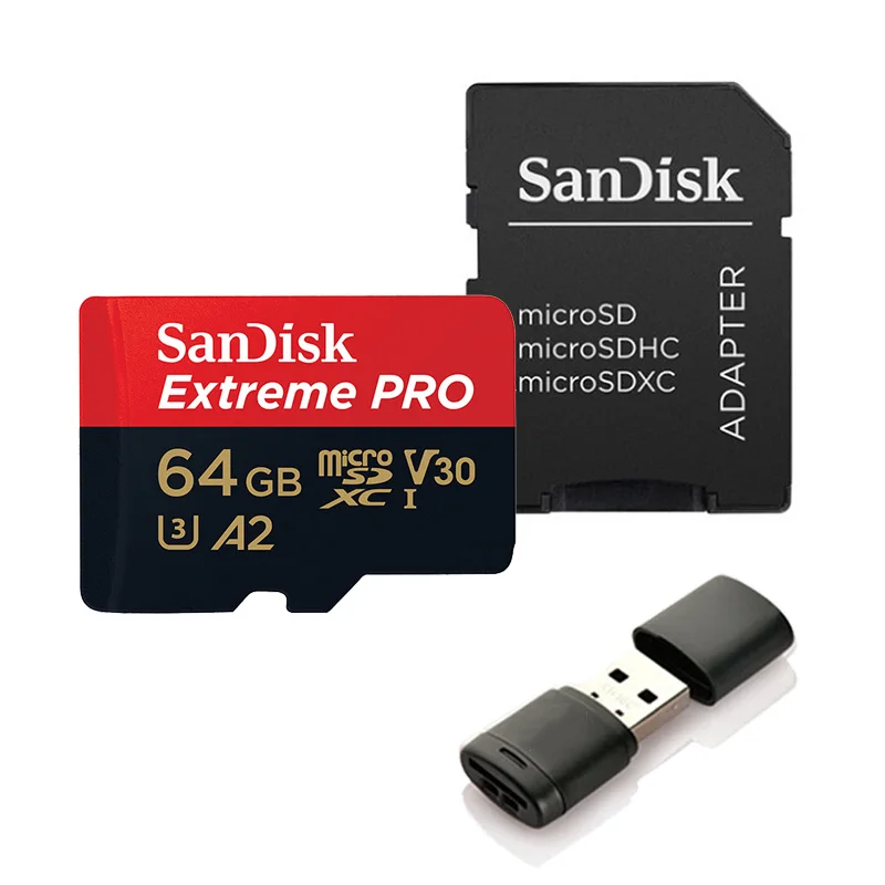 SQXCY-064G-C286 Карта памяти SanDisk Extreme Pro/Ultra Micro SD 128 Гб 64 Гб 256 Гб 400 Гб 32 64 128 ГБ Флэш-карта SD/TF MicroSD U1/U3 4K класс 10 - Емкость: SQXCY-064G-C286