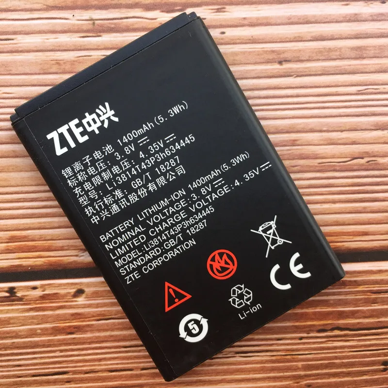 Новая батарея для телефона Li3814T43P3h634445 ZTE Blade L110 A112 V815W 1400mAh | Мобильные телефоны и