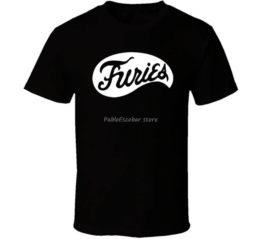 

men summer t-shirt brand tops euro size New Baseball Furies Logo Shirt Black White Tshirt Men'S Free Shipping Tops Tee Tee Shirt