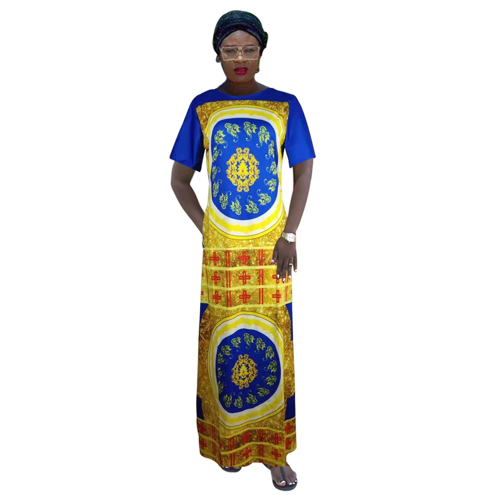 2019 Дашики африканские платья для женщин новая мода красочные печатные вечерние