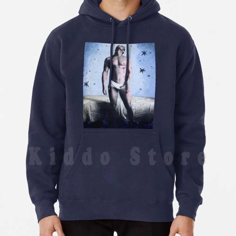

Self Portrait As Saint Hoodies Long Sleeve Gouache John Douglas Johndouglas Mens Portrait Saint