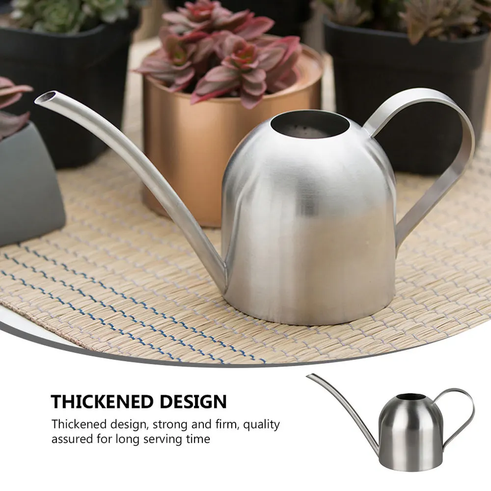 

1pc Garden Watering Pot Home Gardening Watering Atomizer for Garden (Silver)