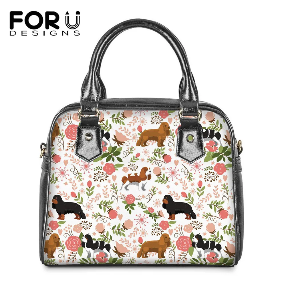 FORUDESIGNS/роскошные женские большой Ёмкость сумки на плечо с цветочным принтом