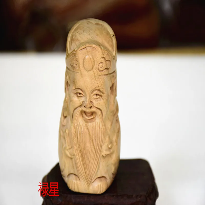 Gongi Yingxin hall персиковая резьба по дереву роскошное украшение Shouxing миниатюрные