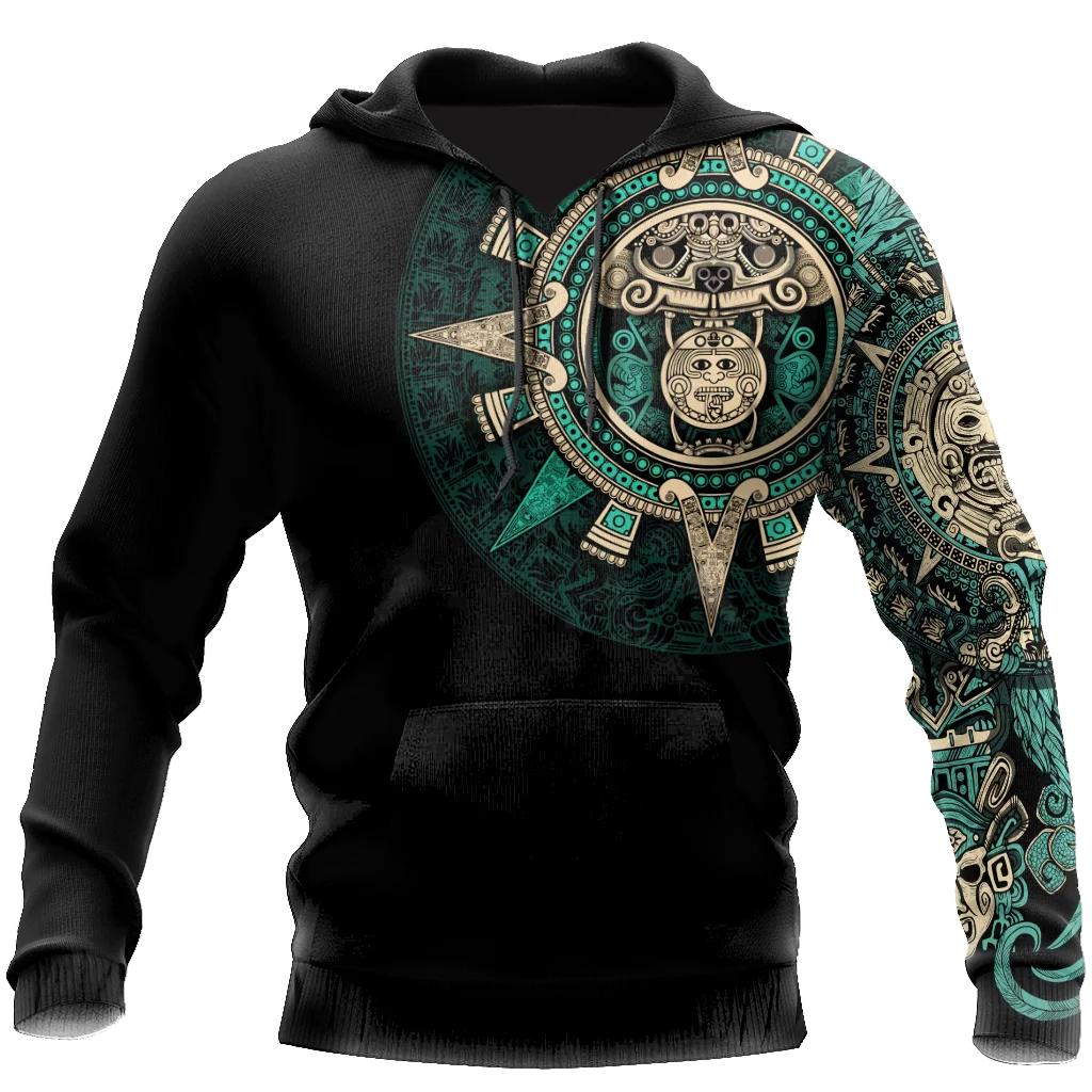 Mexico Aztec Sun Stone 3DPrinted Mexican Culture Casual Hoodie Spring Unisex Zipper Pullover Men/Women's Sweatshirt 2022 New