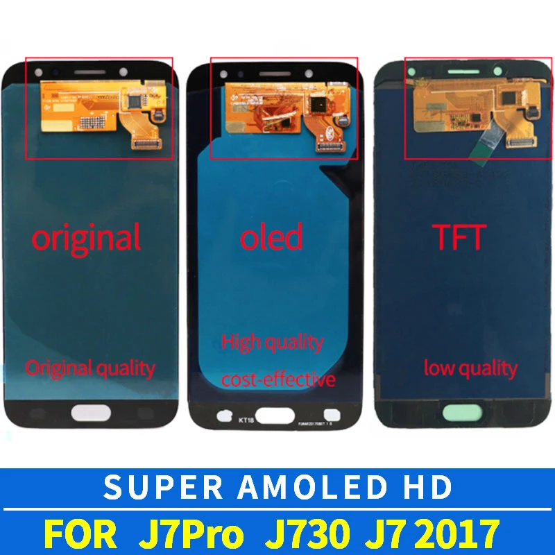 AMOLED дисплей J7 Pro для Samsung Galaxy 2017 ЖК J730 сенсорный экран J730F SAMSUNG замена|Экраны