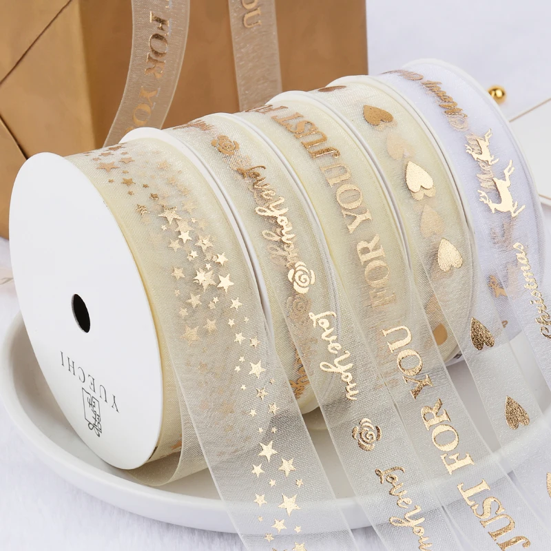 

9m/Roll Silk Satin Ribbons for Crafts DIY Hair Bow Flowers Gift Wrapping Decorative Snow Yarn Print Ribbon Wedding Party Decor