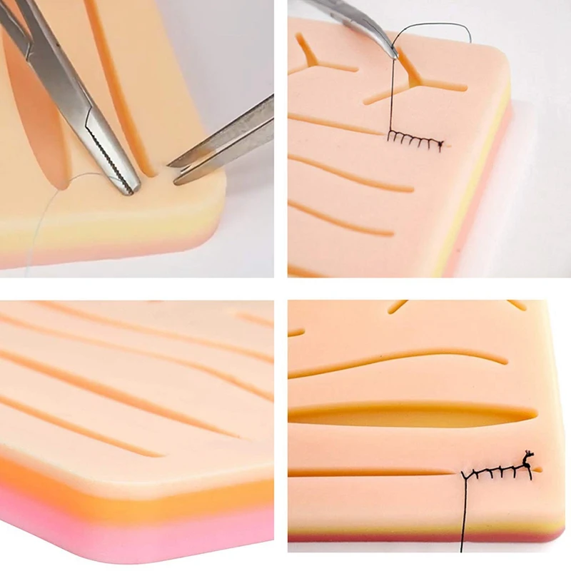 

Suture Exercise Kit for Students with Pre-Cut Wound and Suture Tool Kit for Sutures for Care and Veterinary Students