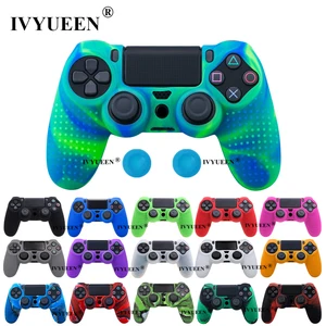 IVYUEEN Противоскользящий силиконовый чехол для контроллера Sony Dualshock 4 PS4 Pro Slim камуфляжный чехол и крышка ручки для Play Station 4