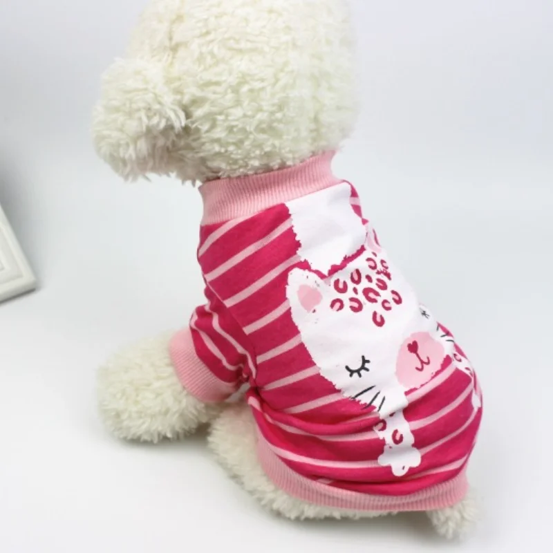 Одежда для домашних животных одежда собак весенняя и осенняя полосатая