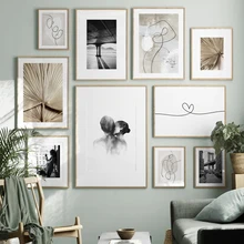 Black White New York Lady Photography Abstract Lines Canvas Painting Fashion Poster And Print Wall Art Picture Modern Decoration