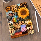 Чехол для iPad с изображением пейзажа и букв, чехол для iPad 10,2 8th 2020 Air 4 Pro 12,9, держатель для карандашей 7th Mini 5 Air 2, Чехол для iPad Pro 11, чехол 10,5 Air 3