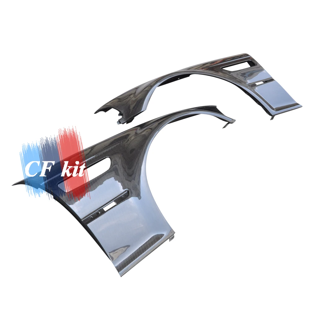 CF Комплект оригинальных воздухозаборных щелей переднего бокового крыла из углеродного волокна для автомобиля BMW E46 M3 1998-2004 стайлинг на.
