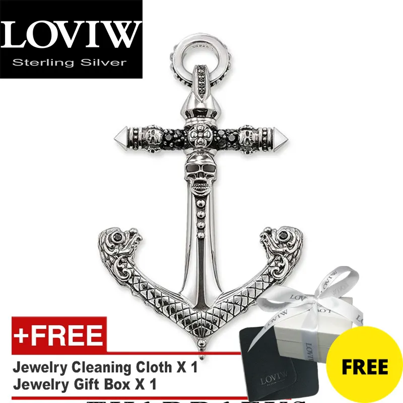 Подвеска в виде черепа и якоря совершенно новые модные ювелирные изделия стиле