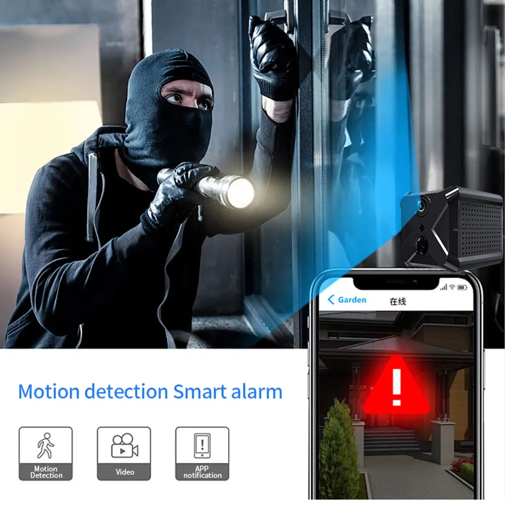 

X9 Wireless Home Security IP Camera WiFi 1080P HD IR Night Vision Home Monitor Network Camera Surveillance Wifi Vision Loop