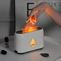 creative flame humidifier usb incense burner aromatherapy essential oil diffuser aroma ultrasonic mist maker home fragrance