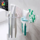 Новинка 2021, настенный стеллаж для хранения зубной пасты и зубных щеток, держатель для зубных щеток, стеллаж для хранения в ванной комнате и туалете TLSM