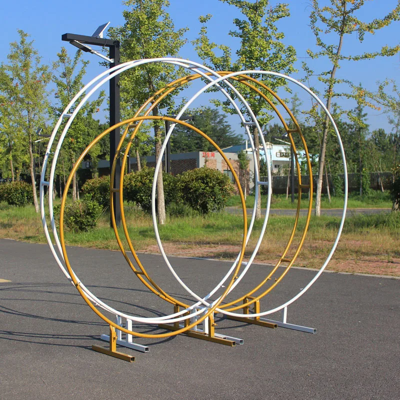 

2022 Wedding props wrought iron background single pole arch frame flower gate outdoor lawn wedding ring decoration