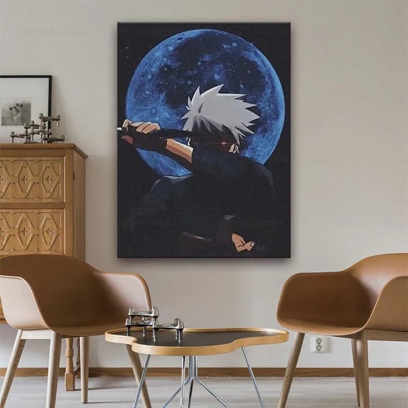 Аниме плакат Какаси Хатаке настенное Искусство Печать на холсте картина для
