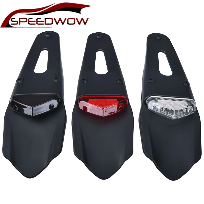

SPEEDWOW 12V Universal Motorcycle LED Tail Light Rear Fender Stop Enduro Taillight For KTM XR250 400 650 WR250F 450F CRF250X 450