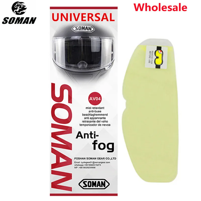 

Wholesale Universal Helmet Visor Anti Fog Film X14 K5 K3SV K1 for Motorcycle Moto Racing Accessories Clear Patch Film Waterproof