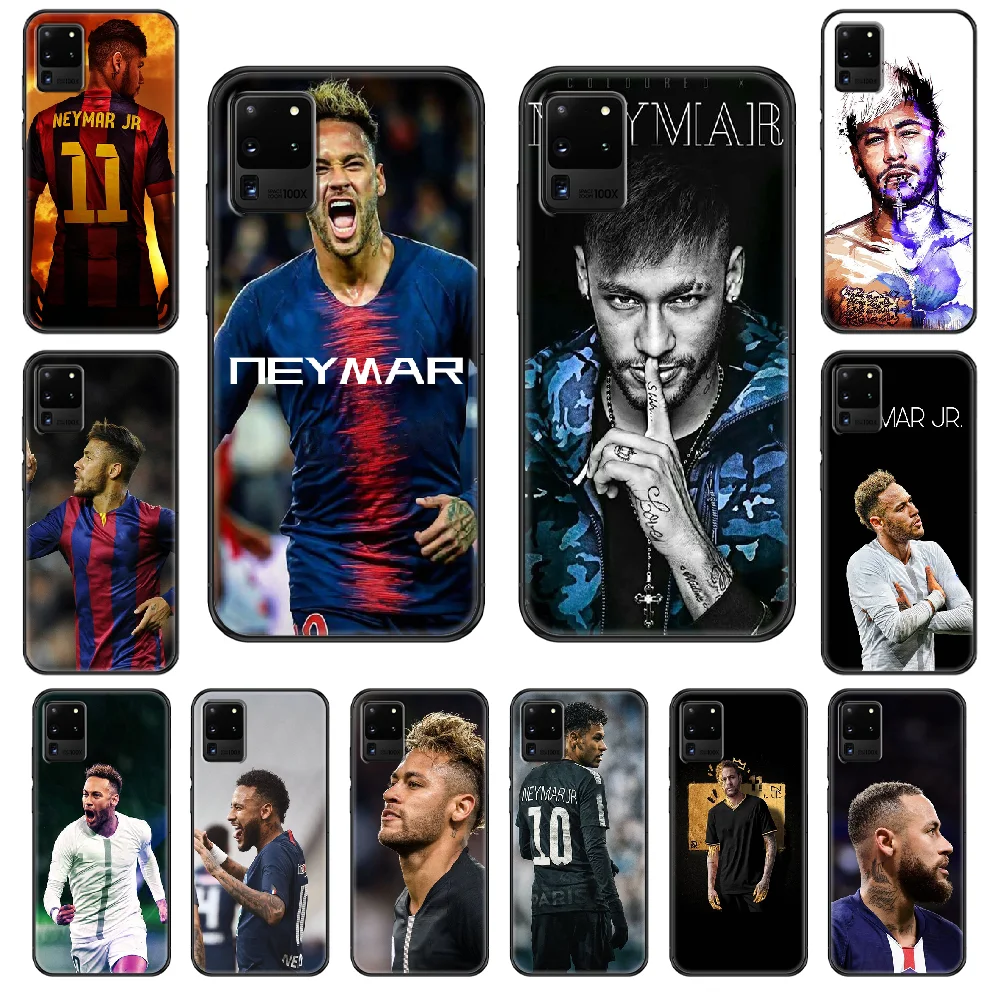 Чехол для телефона футбола Neymar JR Samsung Galaxy S 3 4 5 6 7 8 9 10 E Plus Lite Edge black trend waterproof 3D Etui