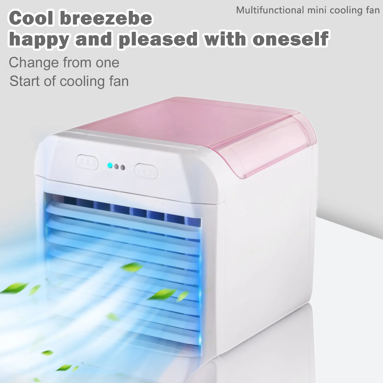 

Portable Mini Air Cooler Square Usb Small Air Cooler Ice Crystal Small Air Conditioner Air Cooler Home Bedrooms Office Use