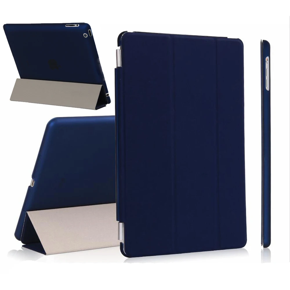 Смарт Стенд PU кожаный чехол для iPad Air 1 5 с хрустальной жесткой задней крышкой