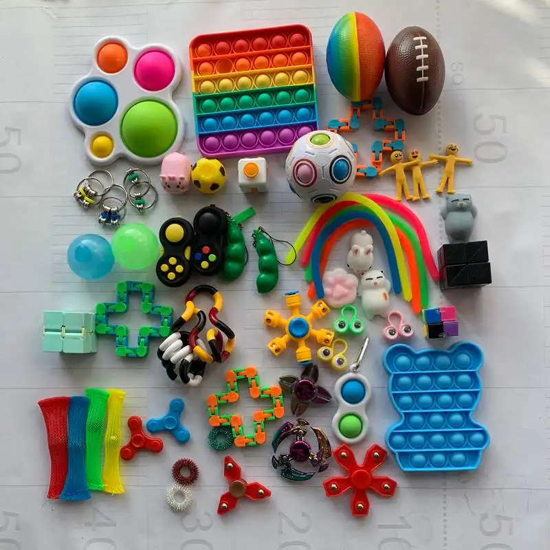 Непоседа сенсорные набор игрушек, игрушка для снятия стресса, игрушки аутизм, тревожность снятия стресса пузырь Непоседа сенсорные игрушки...
