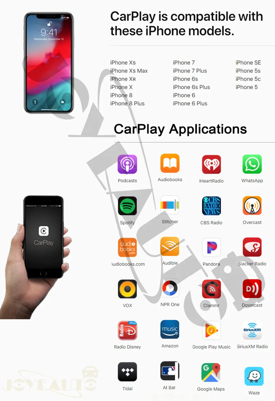 Joyeauto беспроводной Apple Carplay автомобильный игровой Android авто зеркало модифицированное для Mercedes A B C E G CLA gla GLC S Class 15-19 NTG5 W205