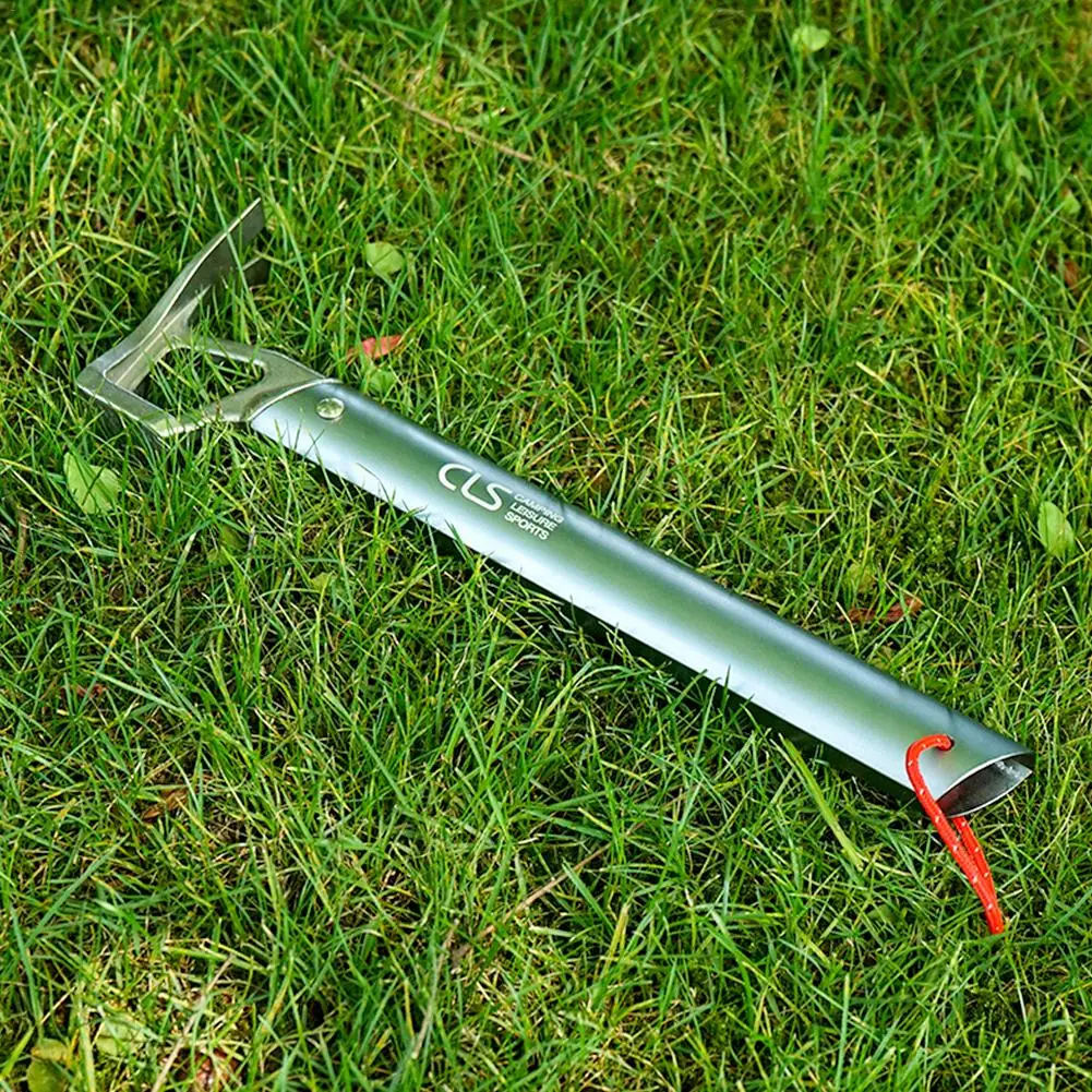 

Tent Hammer Lightweight Aluminum Handle Stainless Steel Hammer Outdoor Mountaineering Camping Tent Nail Puller Hammer