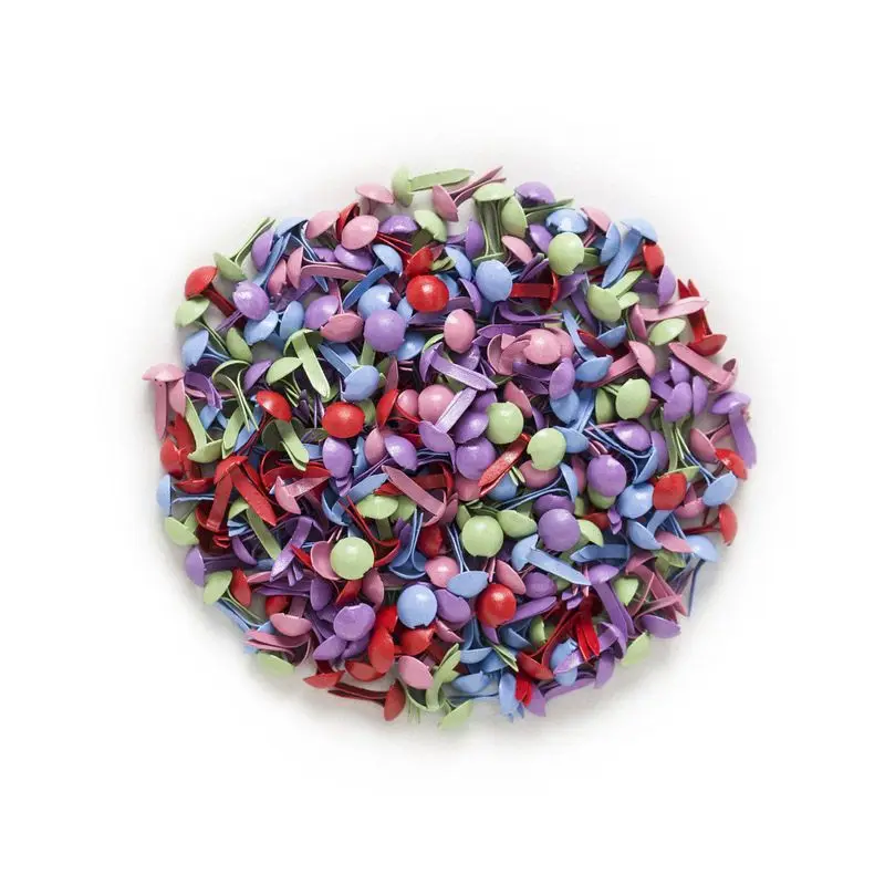 500 шт Смешанная Пастель Круглые штифтики для скрапбукинга украшение