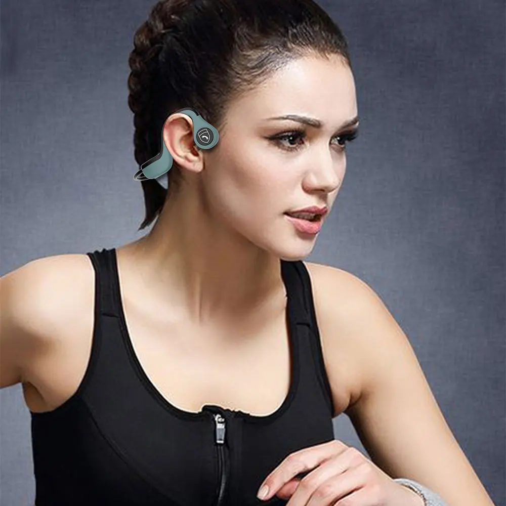 

B9 Wireless Bluetooth Bone Conduction Earphone Stereo Surround Sound Earbud Sport Waterproof Handsfree Headset With Mic